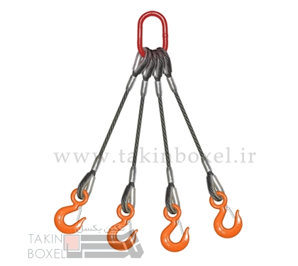 4 Legged wire rope sling  Pressed